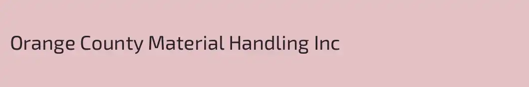 Orange County Material Handling Inc